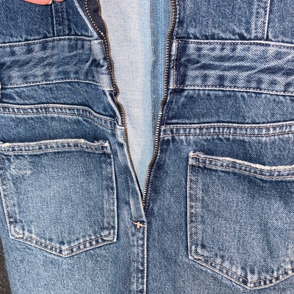 Zara Light Blue Denim Mini Dress XS Excellent - Picture 7 of 7